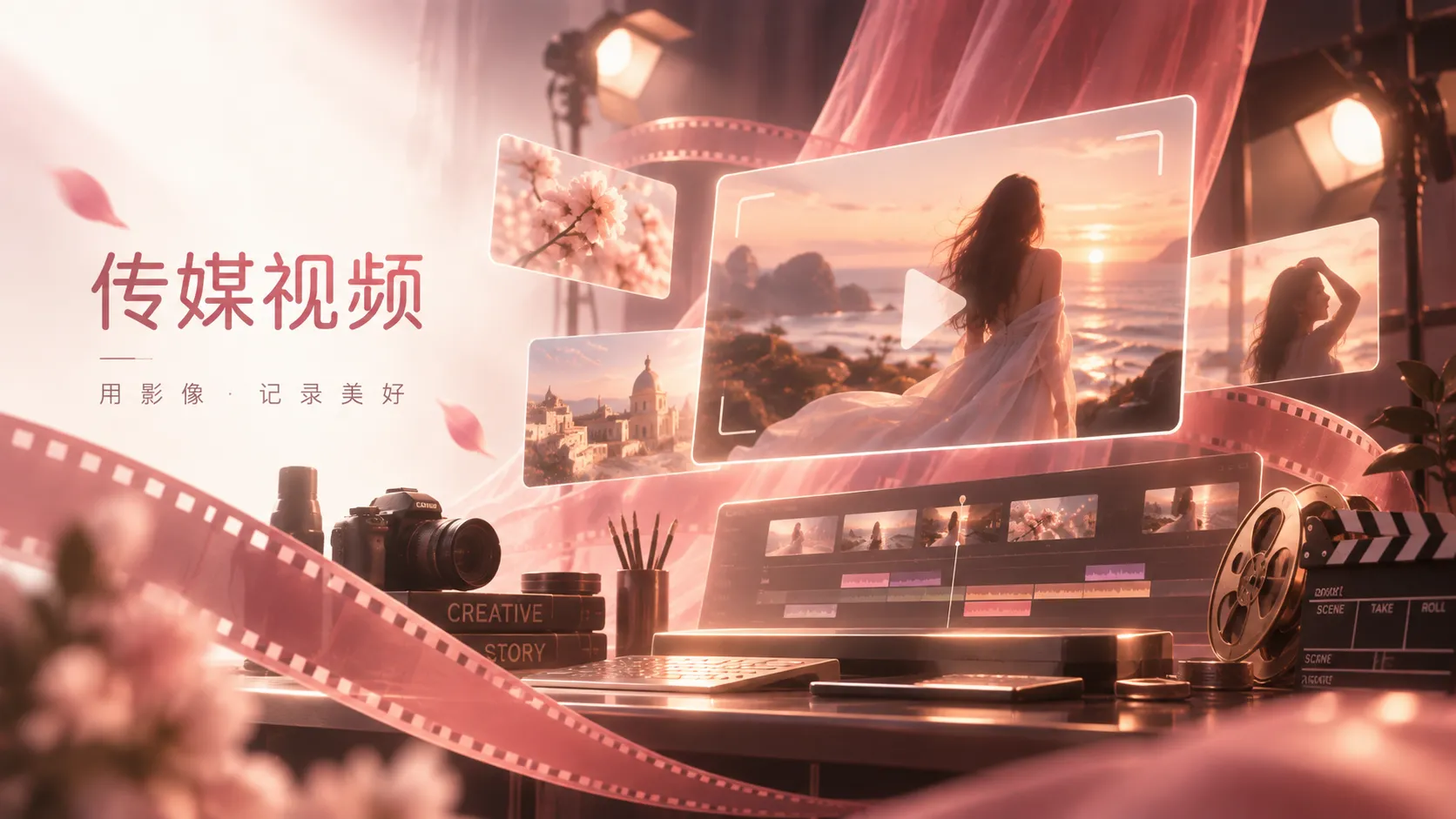 明亮清晨环境中的休闲视频画面